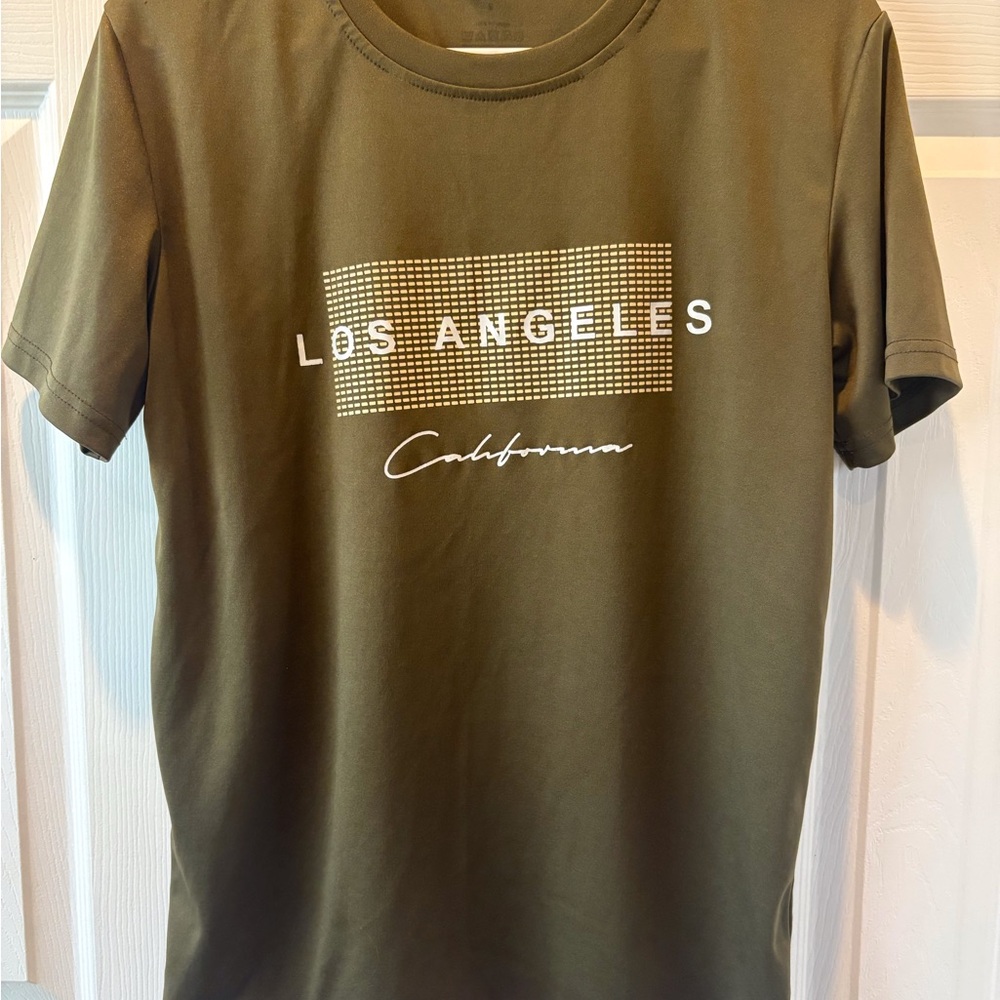 Olive Green Graphic T-Shirt